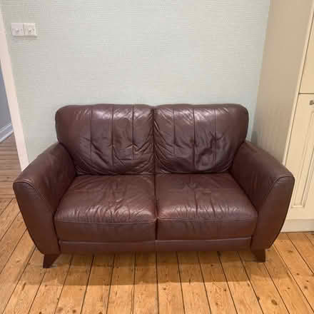 Photo of free Two seater leather sofa (CH64) #1