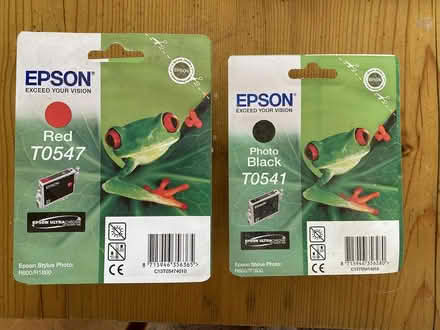 Photo of free Epson printer ink, red and black (Harleston IP20) #1