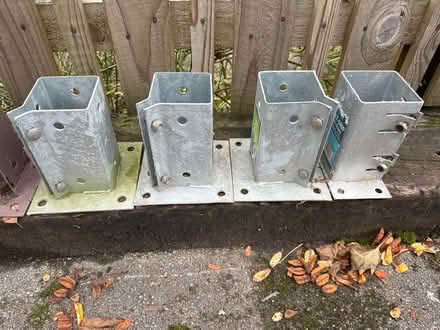 Photo of free Bolt-down 3” Metpost Bases (Bingley BD16) #3