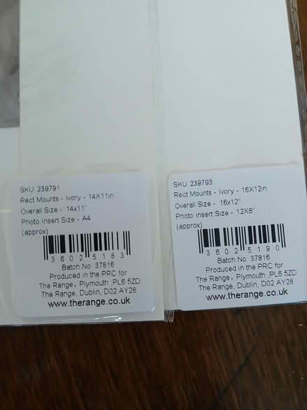 Photo of free Ivory Picture mounts (Wallisdown BH12) #2