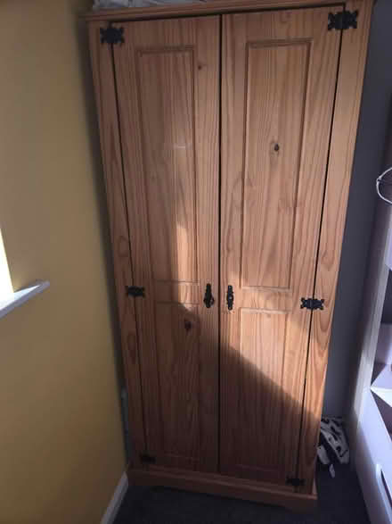 Photo of free Small wooden wardrobe (Ford end CM3) #2