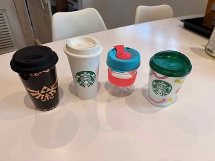 Photo of free Various reusable coffee mugs (Longbrnton NT NE12) #1