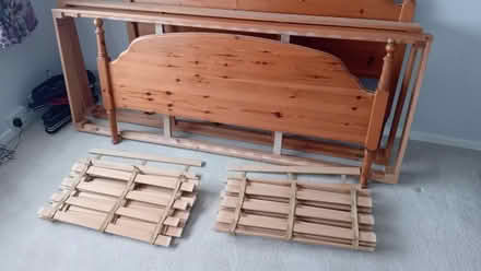 Photo of free King size pine bed frame (Garden City OX5) #2
