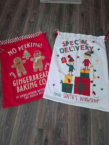 Photo of free 2 x santa 🤶 sacks (large) (Billingham TS23) #1