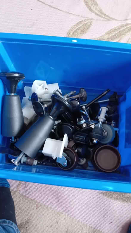 Photo of free Box of assorted feet and casters (Homerton E9) #1