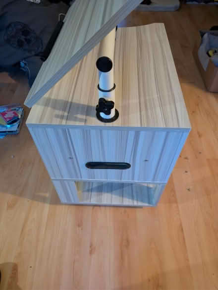 Photo of free Small laptop bedside table (Stonehouse) #2