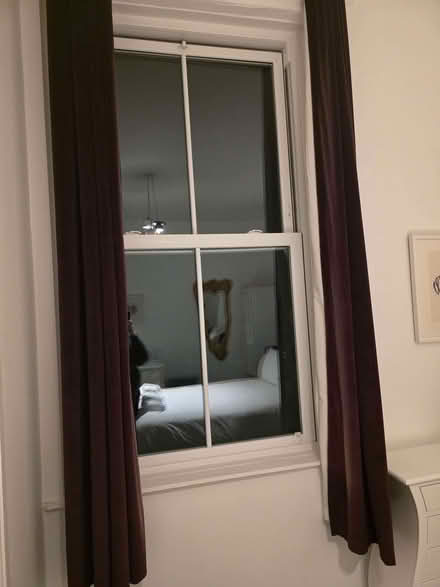 Photo of free Purple velvet ring top curtains 90 inch drop (Harrogate HG1) #1