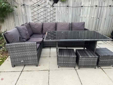 Photo of free Garden L-shaped sofa set (Sedgeford PE36) #1