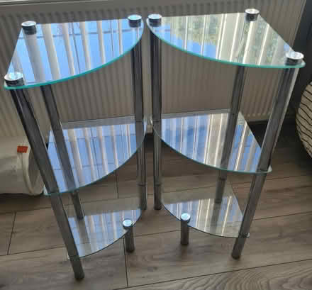 Photo of free 2x glass corner tables (Sandbach CW11) #1