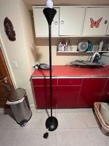 Photo of free 67" floor lamp,no shade,works fine (tenafly) #1