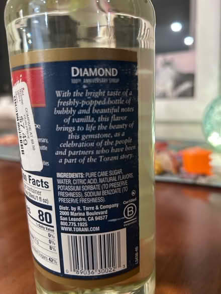 Photo of free Torani Syrup (Arlington) #2