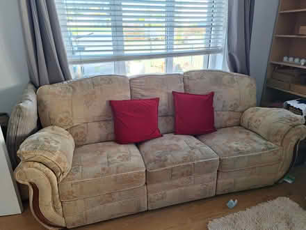 Photo of free 3, 2 seater sofas plus recliner (Momemolin. Wexford.) #2