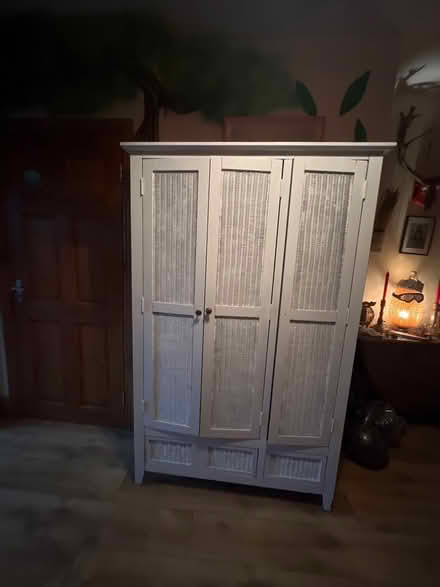 Photo of free White Wicker Wardrobe (D8) #1