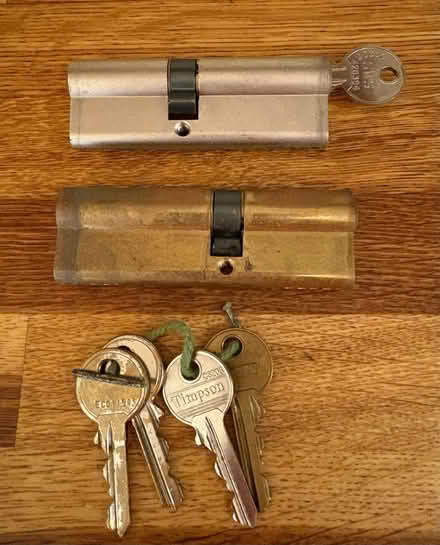 Photo of free 2 x two-sided barrel / cylinder locks (Comeytrowe District Ward TA1) #1