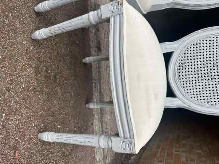 Photo of free A pair of pretty, distressed, bedroom chairs (Marden TN12) #3