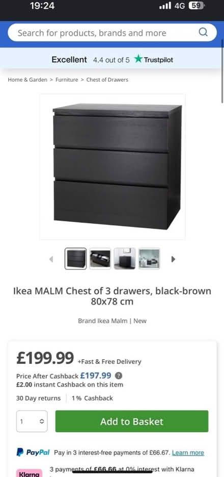 Photo of free 2 of them ikea drawers (Knightsbridge) #2
