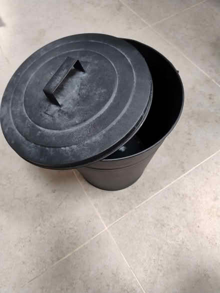 Photo of free Black metal coal scuttle (Weaverham) #1