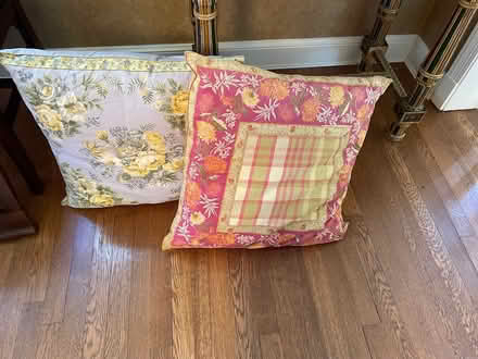 Photo of free 2 large colorful pillows (Chevy Chase DC) #1