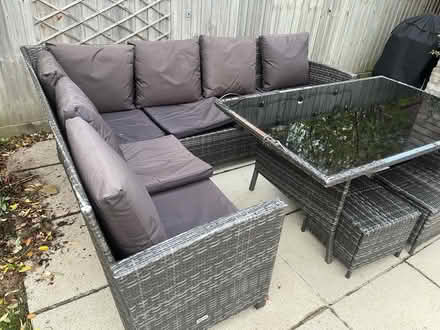 Photo of free Garden L-shaped sofa set (Sedgeford PE36) #2