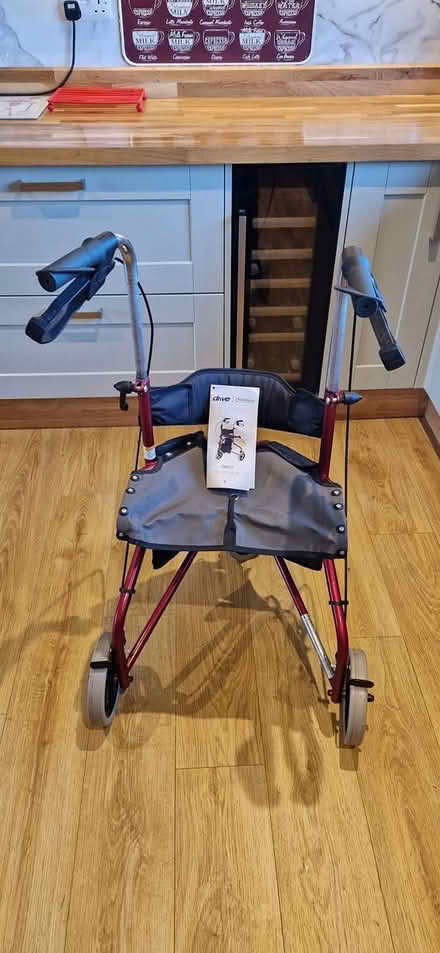 Photo of free Folding 3-wheeled walker with seat (Kirkcambeck CA8) #1