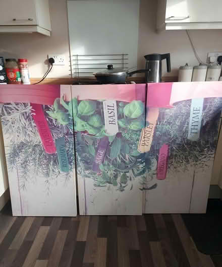 Photo of free 3 large canvases (Horton bank top BD7) #1