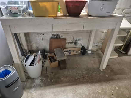 Photo of free Wood utility table (20817) #1