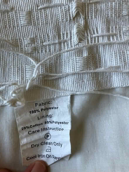 Photo of free Cream lined curtains (Desford, Leicester LE9) #4