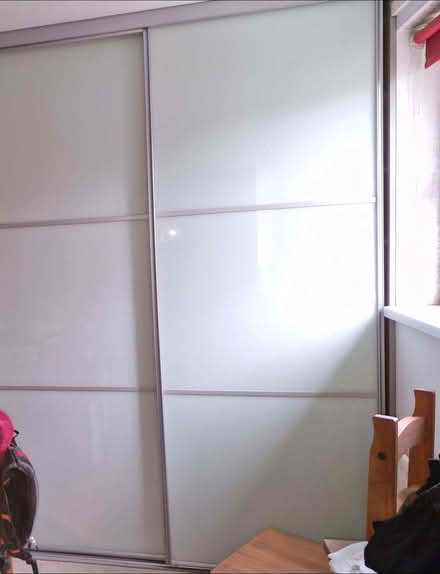 Photo of free 4 x Ikea glass wardrobe doors & runners (Gosforth CA20) #1