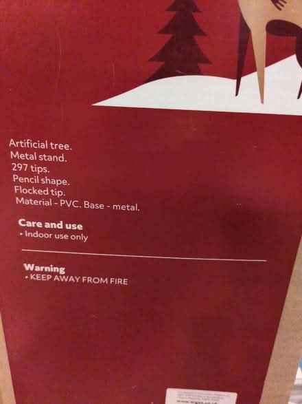 Photo of free Artificial 6ft Christmas snowy tree (North Laine BN1) #3