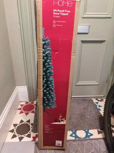 Photo of free Artificial 6ft Christmas snowy tree (North Laine BN1) #1