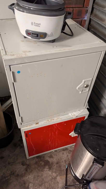 Photo of free Two metal kitchen / office /general use lockers NB no keys (Loftus Road W12) #1