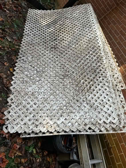 Photo of free White plastic lattice (Ellicott City) #1