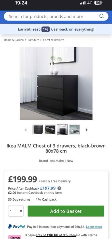 Photo of free 2 of them ikea drawers (Knightsbridge) #1