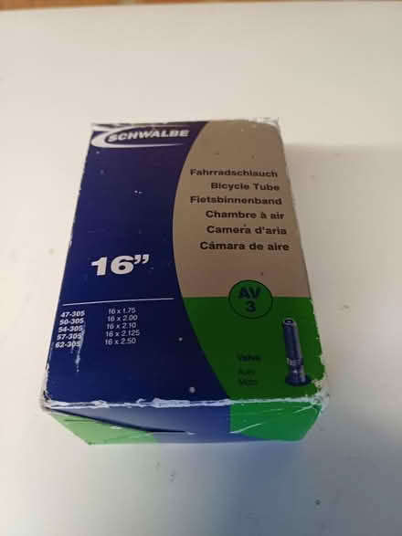 Photo of free Schwalbe inner tube 16 inch unused (Heworth. YO31) #1