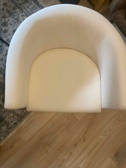 Photo of free IKEA cream tub chair (no legs ) (Colchester) #2