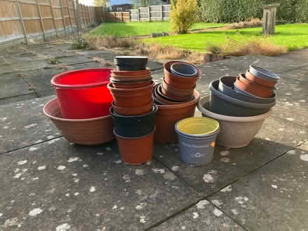 Photo of free Plant pots, all shapes and sizes (Hugglescote LE67) #1