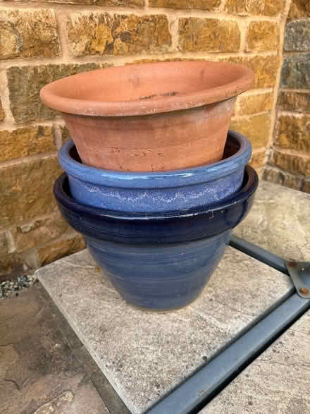 Photo of free 3 x Plant pots & chimenea (Bloxham OX15) #2