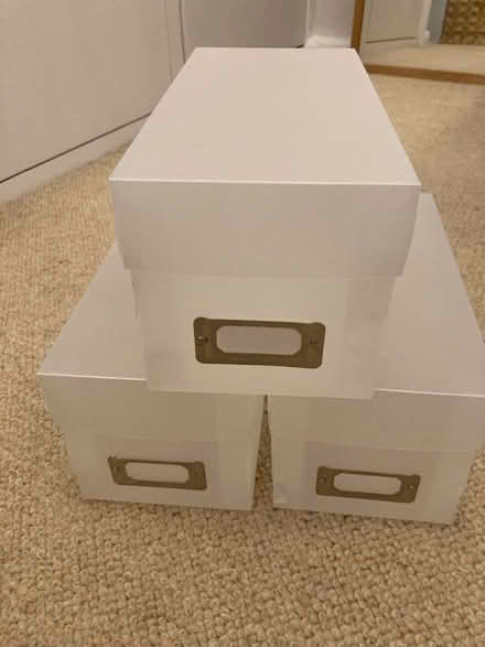 Photo of free 3 CD storage boxes. (North Tonbridge TN10) #1