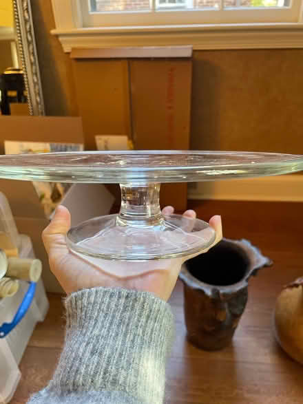 Photo of free Glass cake plate (Chevy Chase DC) #1