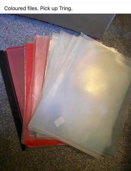 Photo of free A4 plastic files (Tring HP23) #1