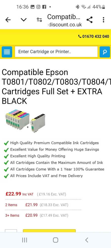 Photo of free Set of printer inks (BN2) #2