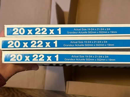 Photo of free Air Filters Aerostar 20x22x1MERV 8 (Tenleytown DC) #1