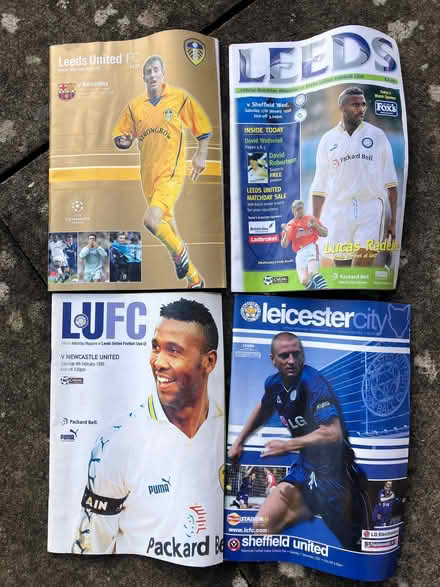Photo of free Old Football programmes Leeds and Leicester (Hugglescote LE67) #1