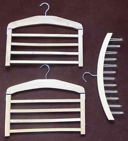 Photo of free 3 x Multi Hng Wooden Coat Hangers (S8 Lowedges) #1