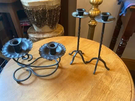 Photo of free Vintage Metal candle stick holders (Peterborough Broadway PE1) #2