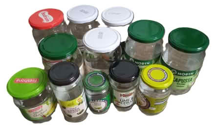 Photo of free 12 glass jars with lids (Moseley B13) #1
