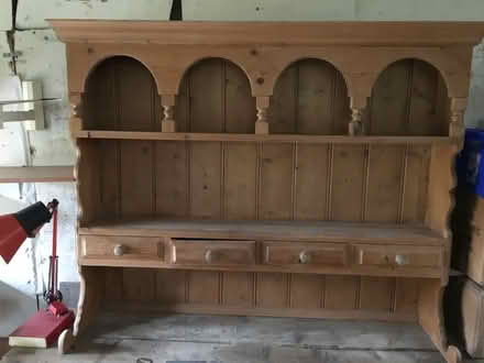 Photo of free Small Pine country farmhouse pine Welsh DRESSER top only (Brogborough MK43) #1
