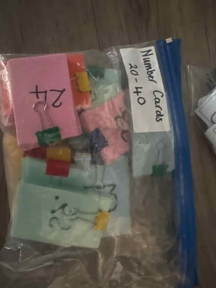 Photo of free Number cards 20-40 (SW11 Battersea) #1