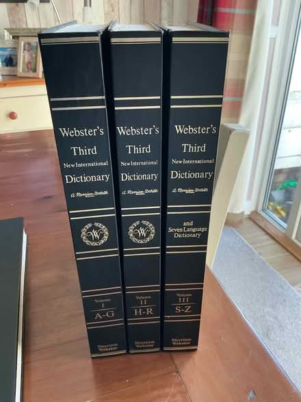 Photo of free Websters Dictionary 3 books (Llandudno LL30) #1