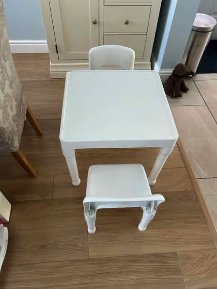 Photo of free Childs plastic table and 2 chairs (L11) #1